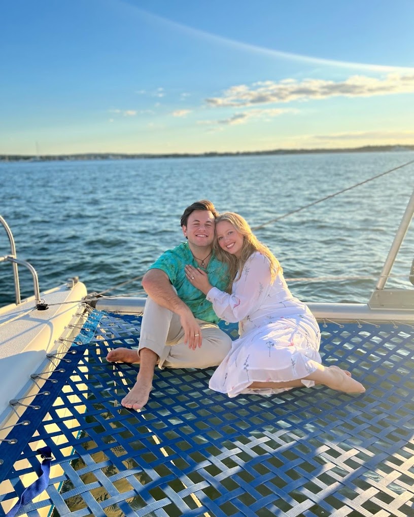 Couple on a private sail