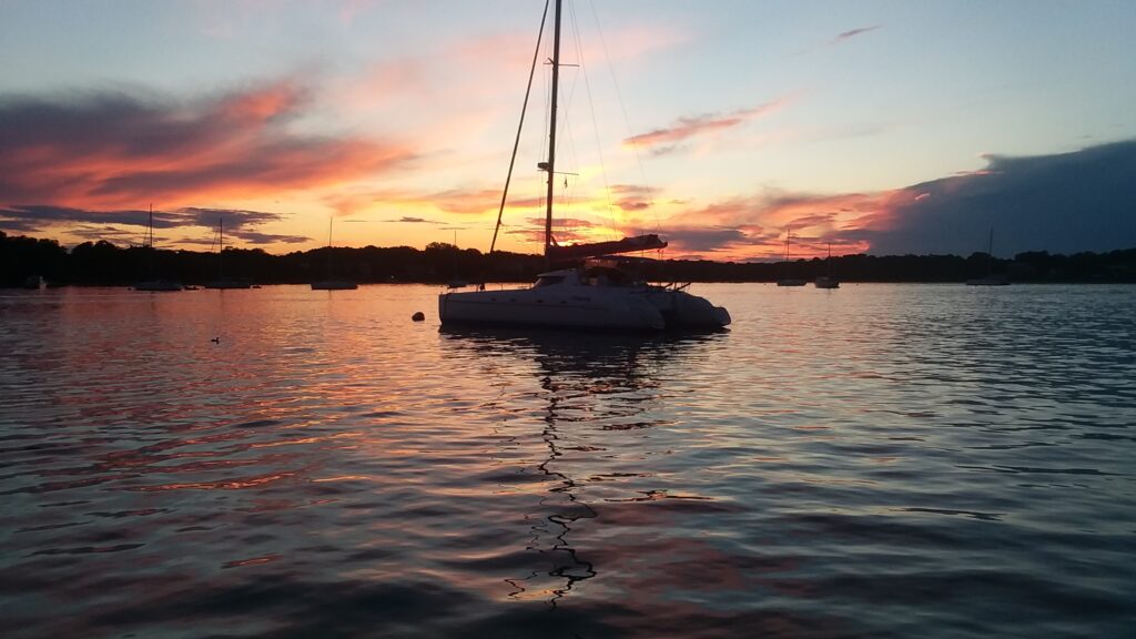 Sunset over Sag Harbor
